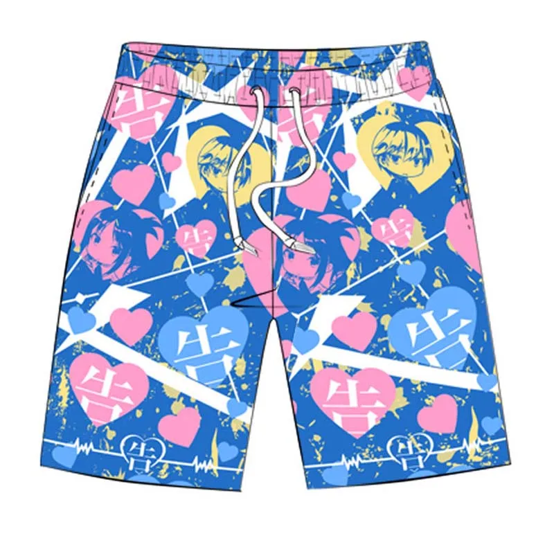 Cosroad Anime Rem Shorts Rimuru Tempest Love is War Attack on Titan Shorts Men Women Adult UnderPants Summer Beach Shorts001 (3)