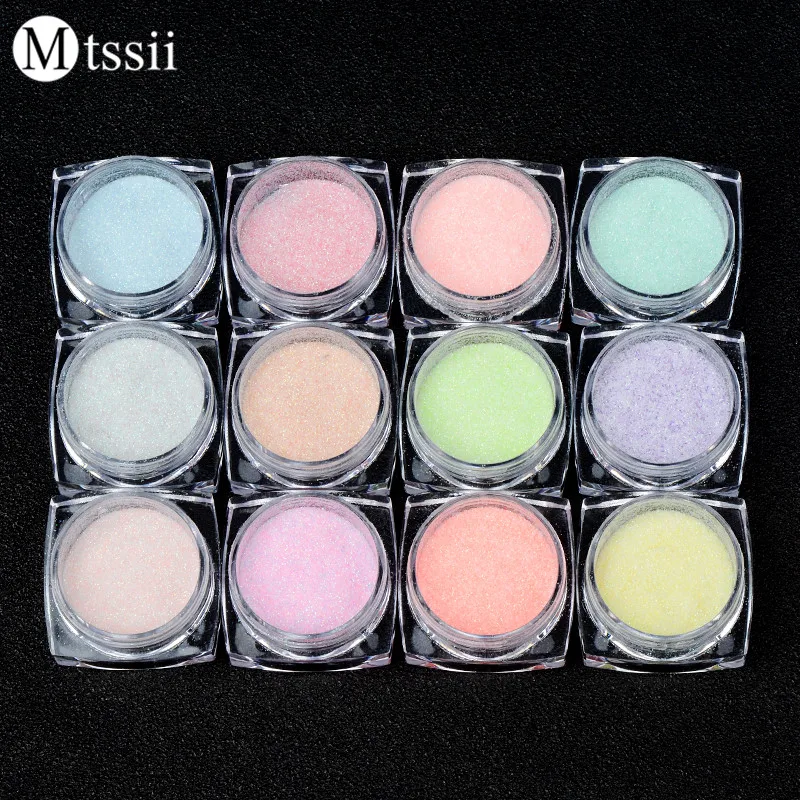 Mtssii 12 polvo de azúcar Color caramelo brillo de uñas Pastel brillante Ultra fino arte de uñas pigmento polvo Paillette DIY gel UV polaco Mtssii 12 polvo de azúcar Color caramelo brillo de uñas Pastel brillante Ultra fino arte de uñas pigmento polvo Paillette DIY gel UV polaco