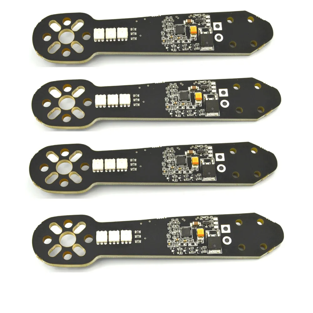 

4pcs QAV250 ZMR250 Replacement Arm with Built-in BLheli 12A ESC 5V 7 Color Led