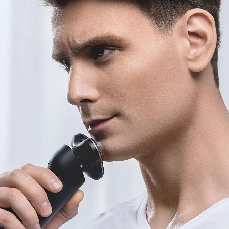  Original Xiaomi Mijia Electric Shaver 3D Floating Head 3 Dry Wet Shaving Washable Main-Sub Dual Bla