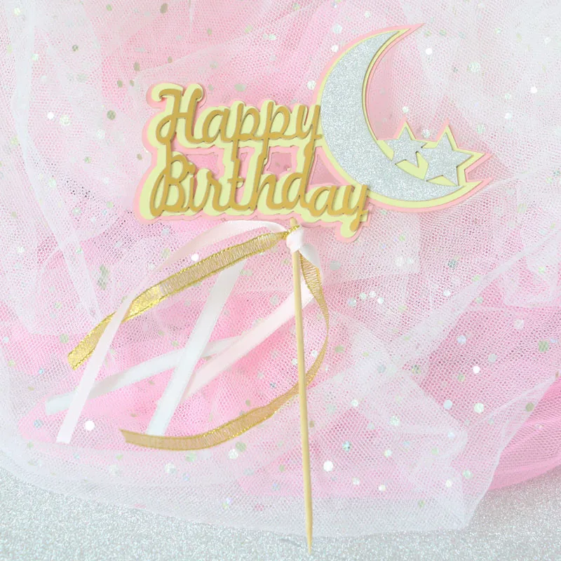 1 шт. милый Черинг Радуга облако Единорог "с днем рождения" торт Топпер детская игрушка в ванную день рождения десерт украшение стола