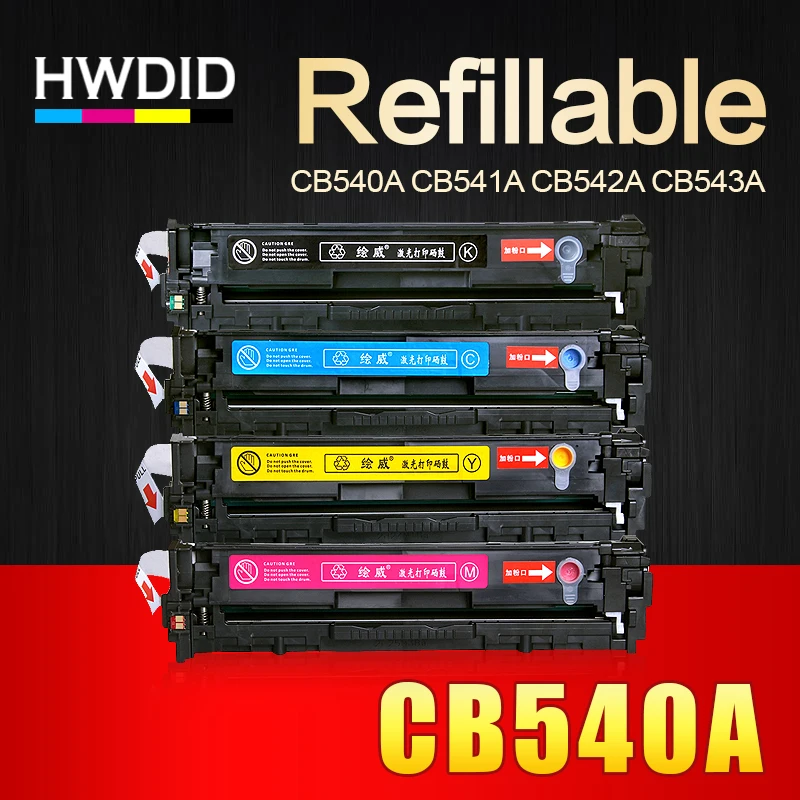 

HWDID CB540A CB540 540A 540 CB541A CB542A CB543A 125A Toner Cartridge Compatible for HP LaserJet CP1215 CP1515n CP1518ni CM1312