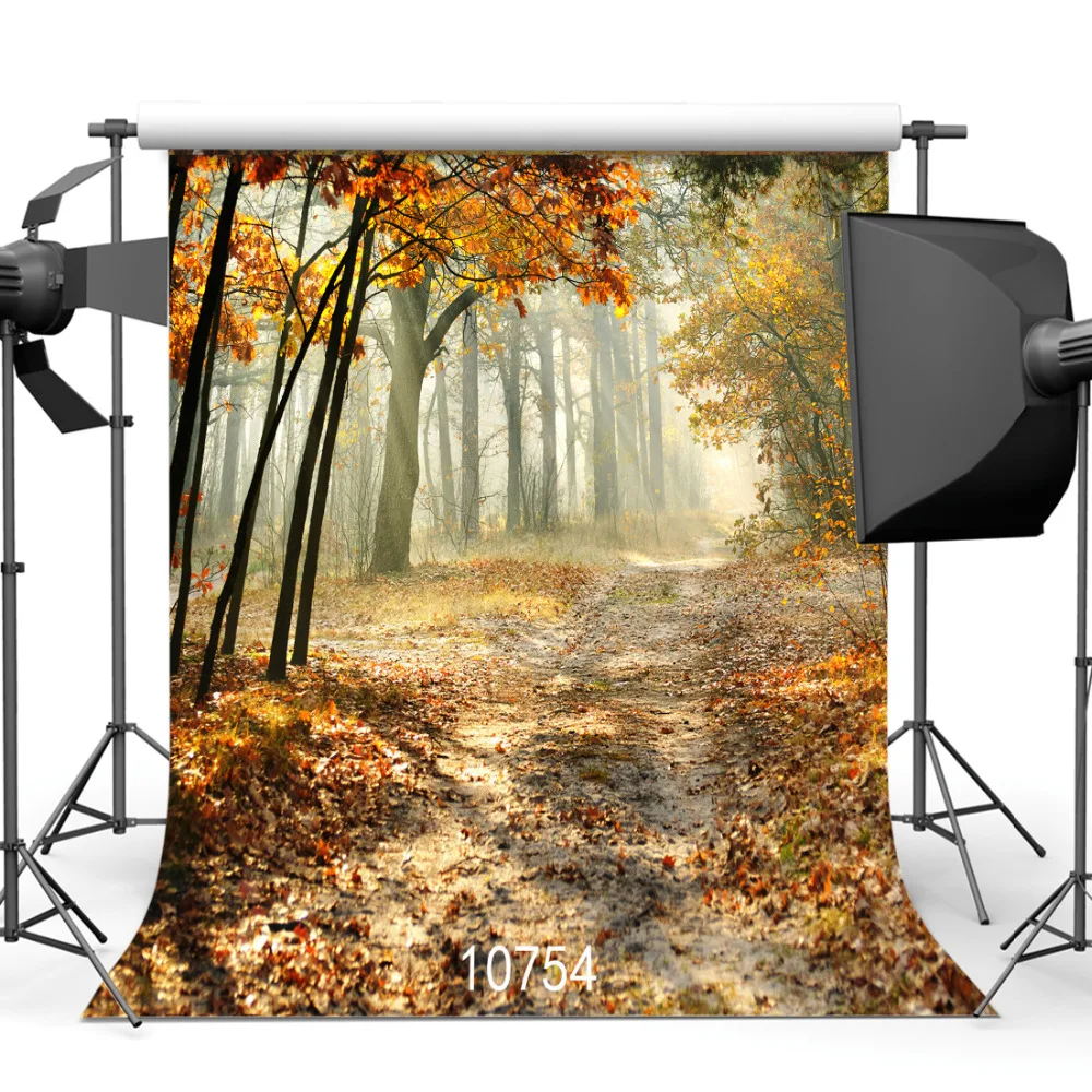 

SJOLOON autumn photography background fall leaves photo backdrops lover baby photography background photo studio thin vinyl prop
