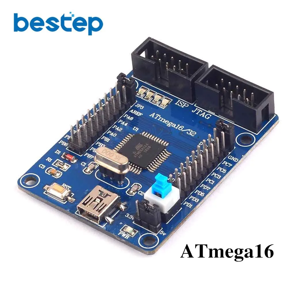 Плата обучения Atmega 8/16/32/48/64/88/128/168 минимальная системная плата для AVR|Интегральные