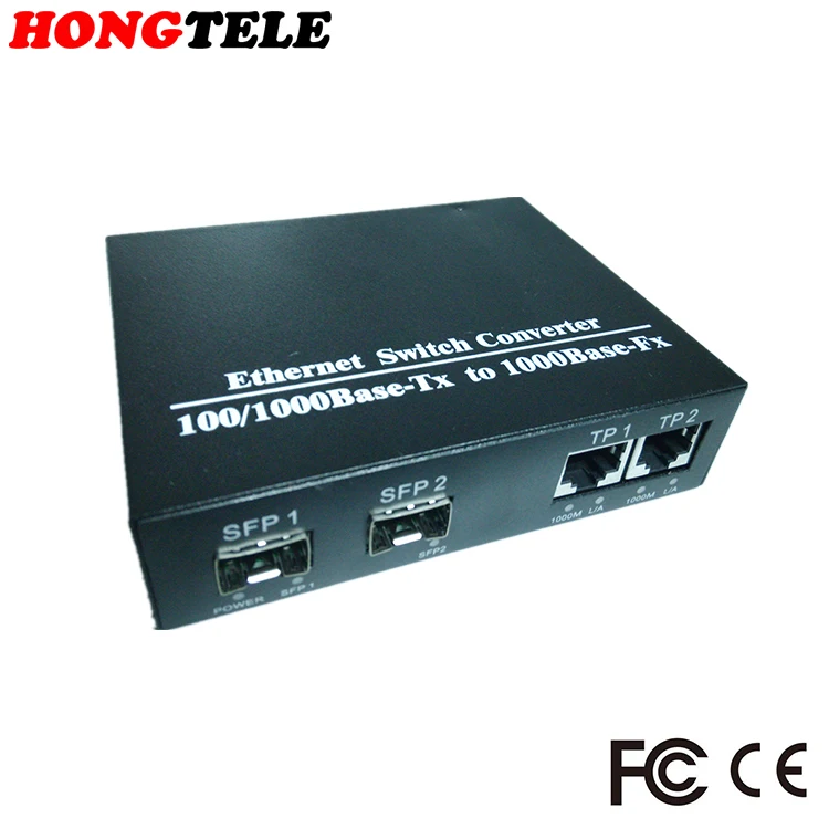 1 piece 2F2E 1 25G SFP switch 2 fiber ports 2x 1000m RJ45 giga sfp fiber