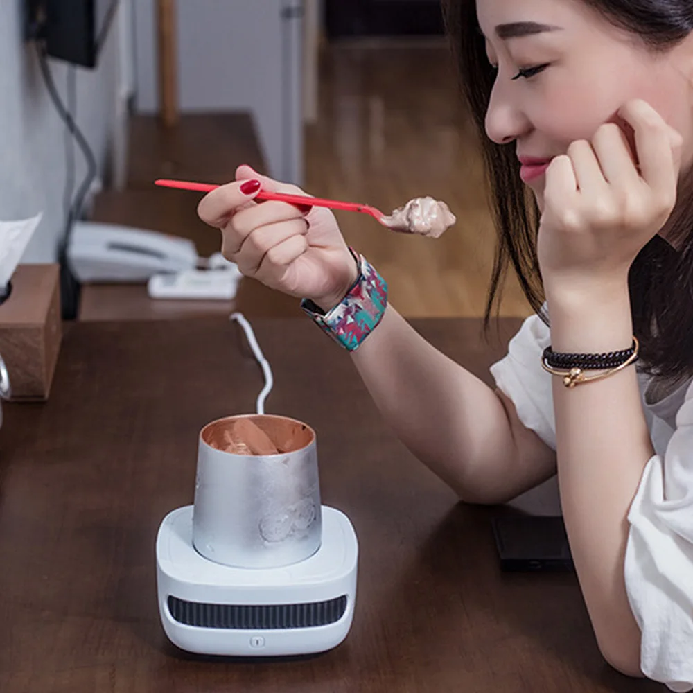 

12v Portable Mini Cooler Kettle Drink Refrigerator Electric Summer Drink Instant Cooling Cup Car Vehicle Heating Cooler Freezer