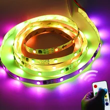 RGB Светодиодная лента лампа с пультом дистанционного управления цвет мечты WS2811 Светодиодный светильник лента лестничный кухонный шкаф светильник Рождественский праздничный светильник ing
