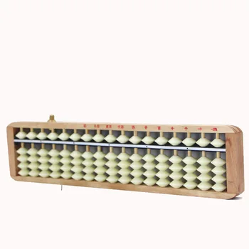 

17 Rows Wood Beads Frame Abacus Calculator Arithmetic for Kids Education Toy Chinese Abacus Arithmetic Soroban Calculating Tool
