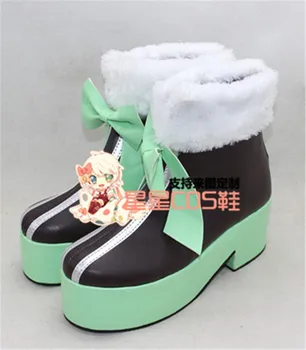 

VOCALOID Hatsune Miku Cute Rabbit Halloween Cosplay Shoes Boots X002