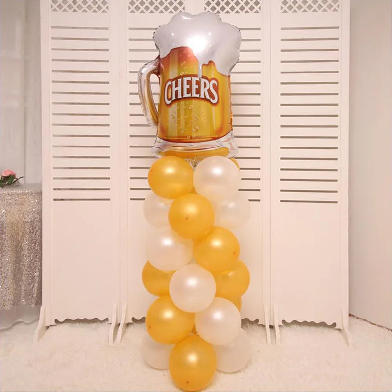 BTRUDI золотые металлические воздушные шары "сделай сам" для дня рождения, вечеринки, свадьбы, украшения, принадлежности, воздушные шары на цепочке для мальчиков и девочек - Цвет: 12