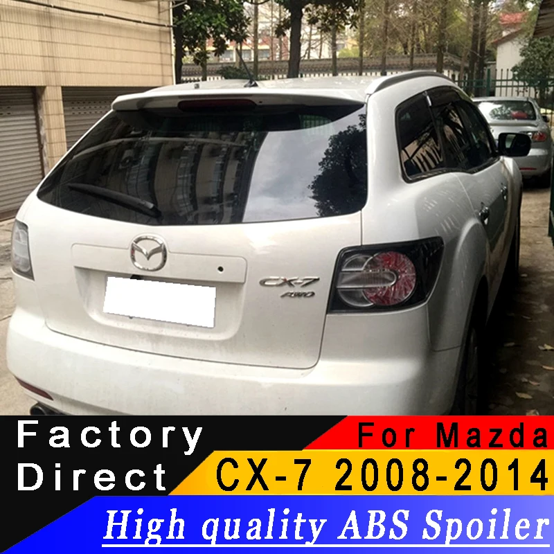 Для Mazda CX7 2008 до спойлер заднего крыла высокого качества ABS спойлер из материала грунтовка или любого цвета для Mazda