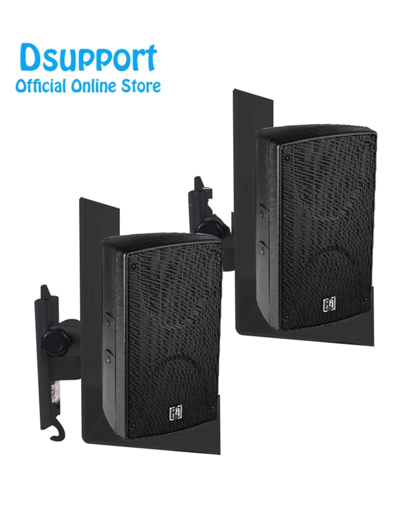 Aluminum Wall Mount Speaker Holder Tilt Swivel Audio Speaker Mount