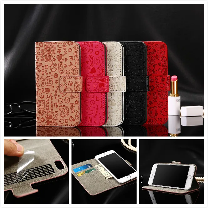 

Leather case For Prestigio Grace Z5 cover Wallet Flip Case cover coque capa phones bag