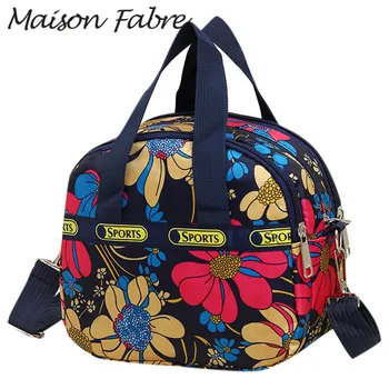 

Maison Fabre Bag women Nylon crossbody bag strap handles flower print handbags 2019 Ladies zipper handbags Waterproof bag phone