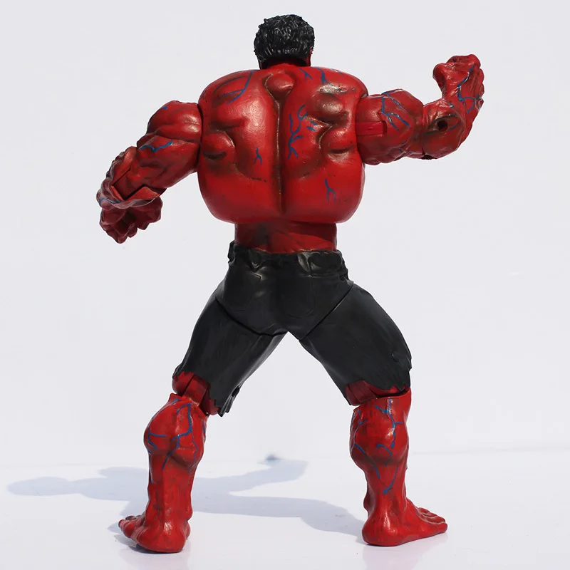 Super herói os vingadores vermelho hulk figura
