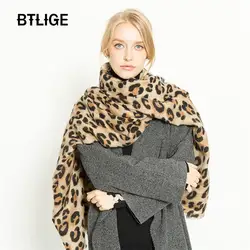 Шарф btlige женские леопардовые кашемировые зимние шаль модные пикантные теплые женские длинные шарфы 200x90 см животный принт Роскошные головы