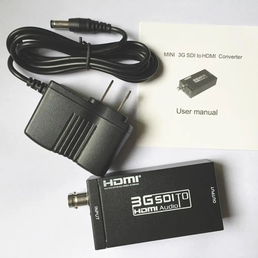 Мини HD 3g SDI к HDMI конвертер адаптер Поддержка HD-SDI/3g-SDI сигналы, показывающие на HDMI дисплей для домашнего кинотеатра