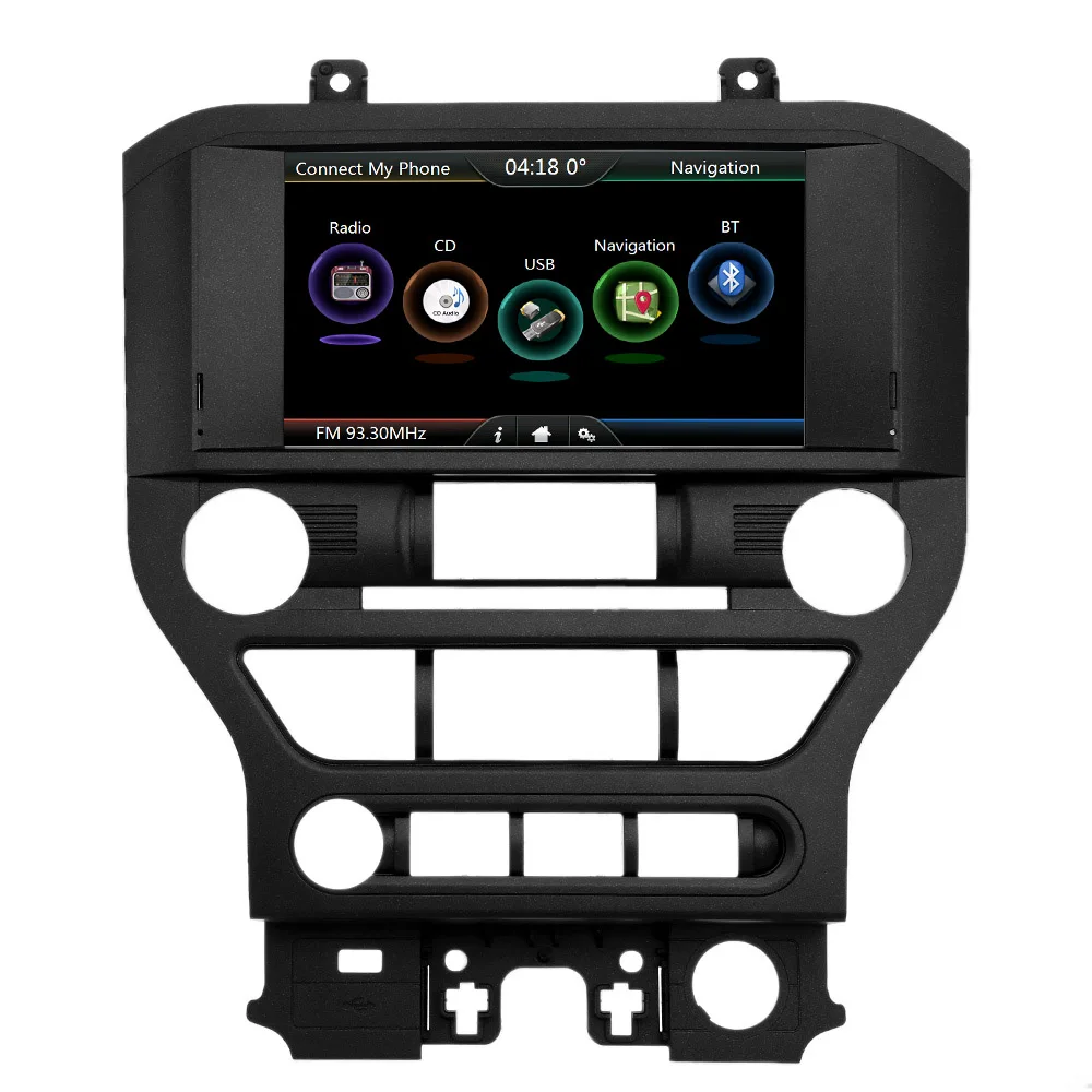 

8" Touch Screen 720P Car GPS Navigation Multimedia Play 2 Din Display Entertainment for Ford Mustang 2015 2016 2017 +Free Card