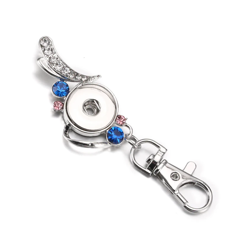 Buy Nice Colorful Crystal Snap Button Keychain Snap Keyring DIY 18MM Snap