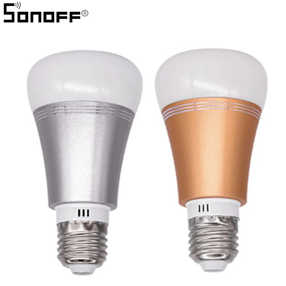 

Led Bulb Dimmer Wifi Smart Light Sonoff B1 Bulbs Remote Control Wifi Light Switch Led Color Changing Light Bulb Works With Alexa