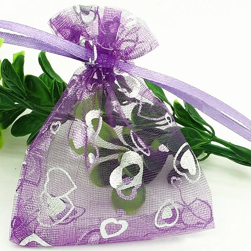 wedding favors organza gift bags 9x12cm 100pcslot candy drawstring birthday party decoration halloween wrapping