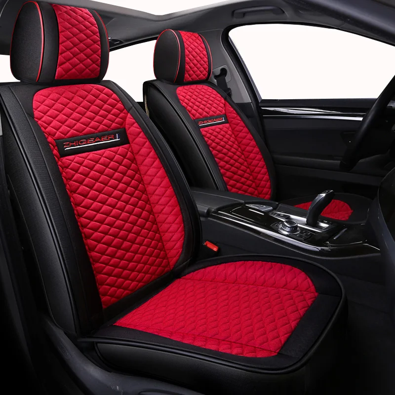 

(Front + Rear) universal Flax car seat covers For Buick Regal/Lacrosse/Excelle/PARK AVENUE/Enclave fit BYD F3/F3DM/F3R