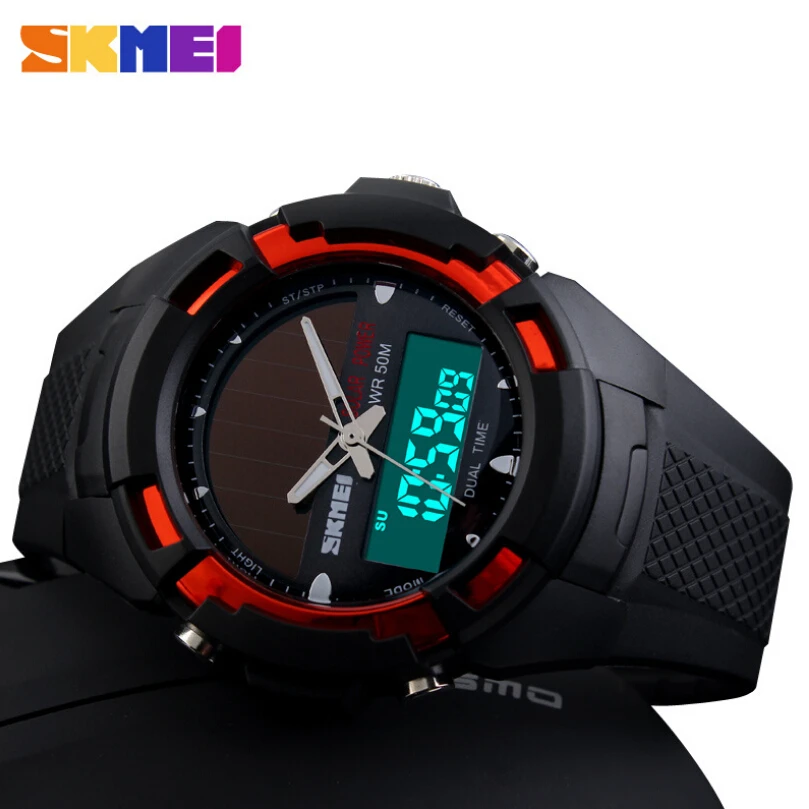 

ZK20 Solar Energy Solar Power Watch LED Digital Quartz Waterproof Sport Watches Outdoor Men Military Watch Mens Wrist Watches