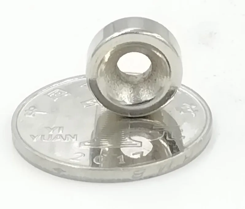 10 шт. круглый потайной магнит кольцо 12 мм x 5 мм отверстие 4 мм Редкоземельные неодимовые