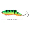 HENGJIA 1PC Soft Wobbler Lead Jig Head 7.5cm/17.2g VIB Fishing Lures Shape Hard Bait Pesca Fishing Tackle ► Photo 2/6