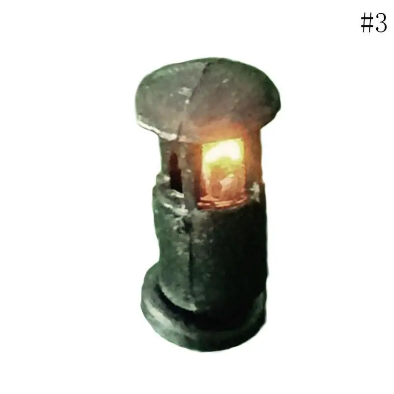 Dongzhur 1 шт. Милая модель светильник кукольный домик садовый светильник для газона миниатюрный кукольный домик мебель мини-светильник для травы - Цвет: 3