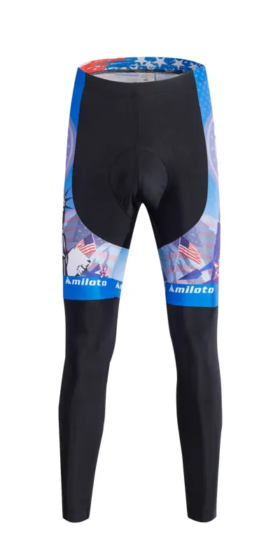 USA men's miloto cycling jersey long sleeves and bib pants cycling sets bicycle clothing (7)