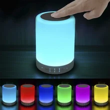 Night Light with Bluetooth Speaker, Portable Wireless Bluetooth Speaker Touch Control Color LED Bedside Table Lamp USB Sensor Night Light with Bluetooth Speaker, Portable Wireless Bluetooth Speaker Touch Control Color LED Bedside Table Lamp USB Sensor