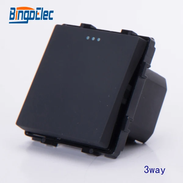 

1gang 3way pull switch modular, black color,no frame,EU/UK,Hot sale