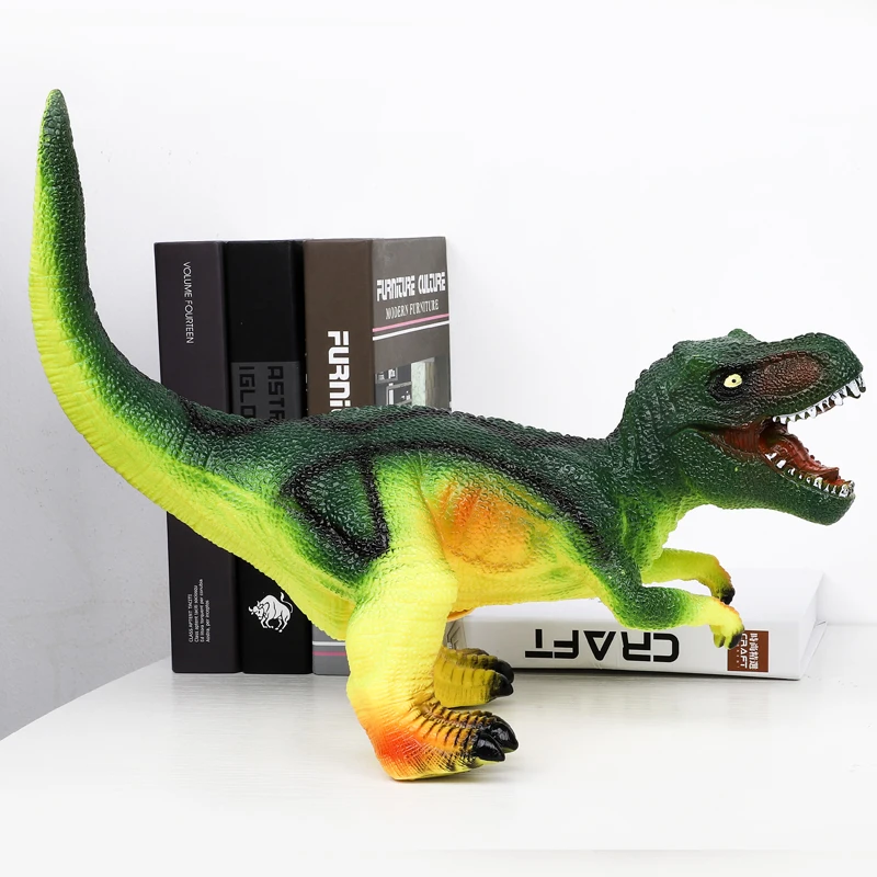 Large Dinosaur Model Shark Plastic Toy Tyrannosaurus Rex Velociraptor Jurassic