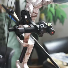 Стрельба из лука комбинированный лук красный лазерный прицел Алюминиевый центр лазерный выравниватель с вращающейся на 360 градусов головой и телом для охоты