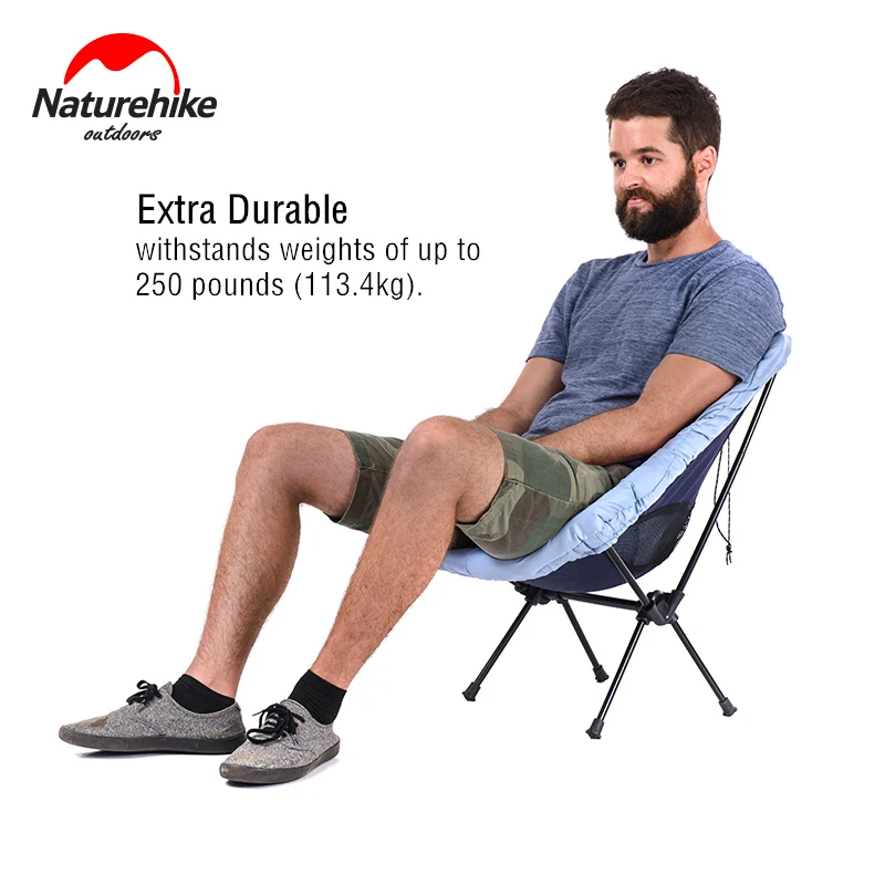 Naturehike في خفيفة الوزن المحمولة في الهواء الطلق المدمجة للطي نزهة كرسي طيها الصيد شاطئ كرسي طوي التخييم كرسي مقعد