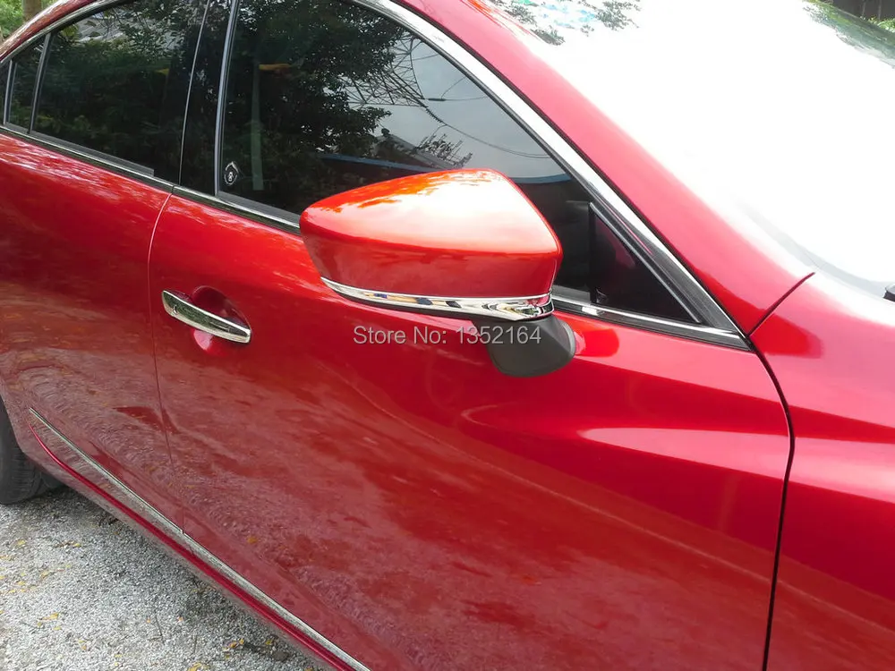 Автомобильная крышка зеркала заднего вида, авто зеркало заднего вида для Mazda 6 atenza, ABS хром, 2 шт./лот