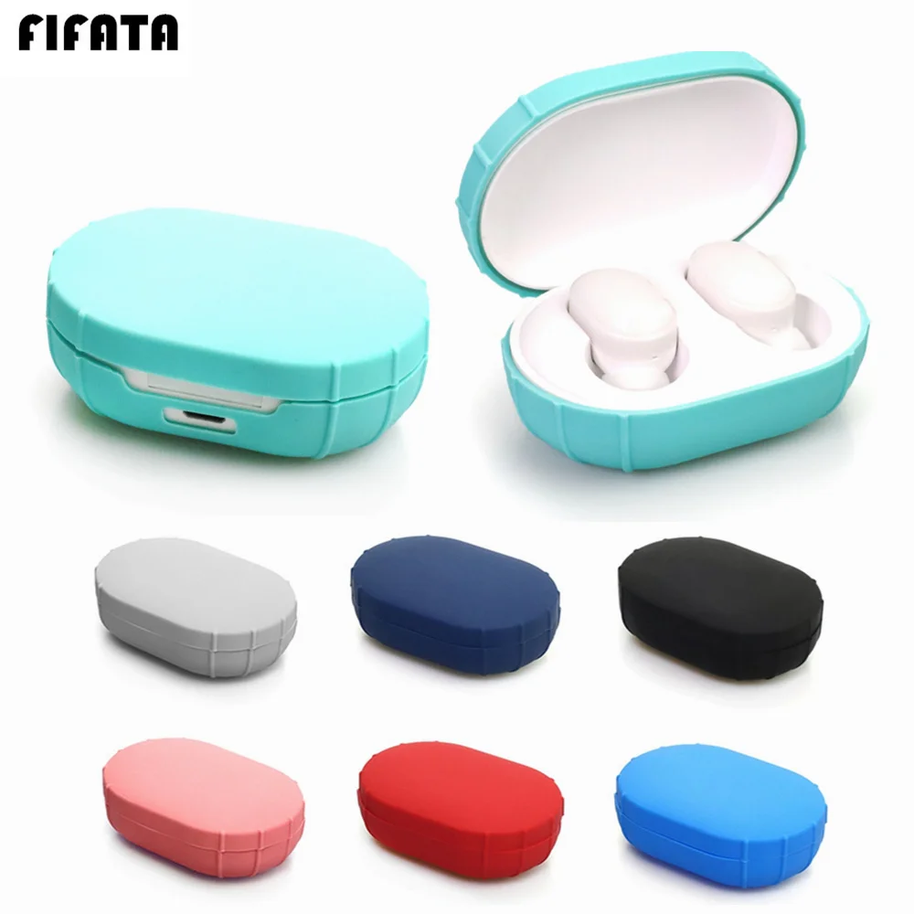 Силиконовый чехол FIFATA для Xiaomi Mi AirDots Youth Version беспроводные Bluetooth наушники TWS