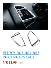 Для Ford Escape Kuga Chrome Боковая дверь зеркало заднего вида Дождь гвардии козырек крышка отделка тенты щит рамка рамки 2013