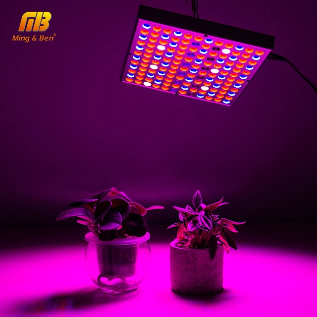 [MingBen] 45W LED Grow Light Full Spectrum 85-265V Plant Grow Light 144leds UV IR lamps Panel For Greenhouse Plant Indoor Growth