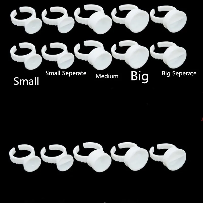 

Disposable Permanent Makeup Ink Ring Small Medium Big Size Tattoo Ink Eyebrow Lip Tattoo Pigments Holder Rings Container