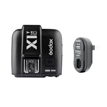 

Godox X1T-C 2.4G Wireless Flash Transmitter +XTR-16 Flash Receivers For Canon/GODOX AD360II AD180 /DE/QT II/DP/QS/GS/GT Series