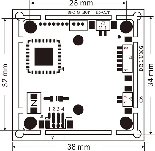 HD Starlight 0.0001Lux NVP2441+ IMX307 4в1 AHD TVI CVI CVBS 2mp CCTV камера Модуль безопасности PCB 1080P с объективом osd кабель