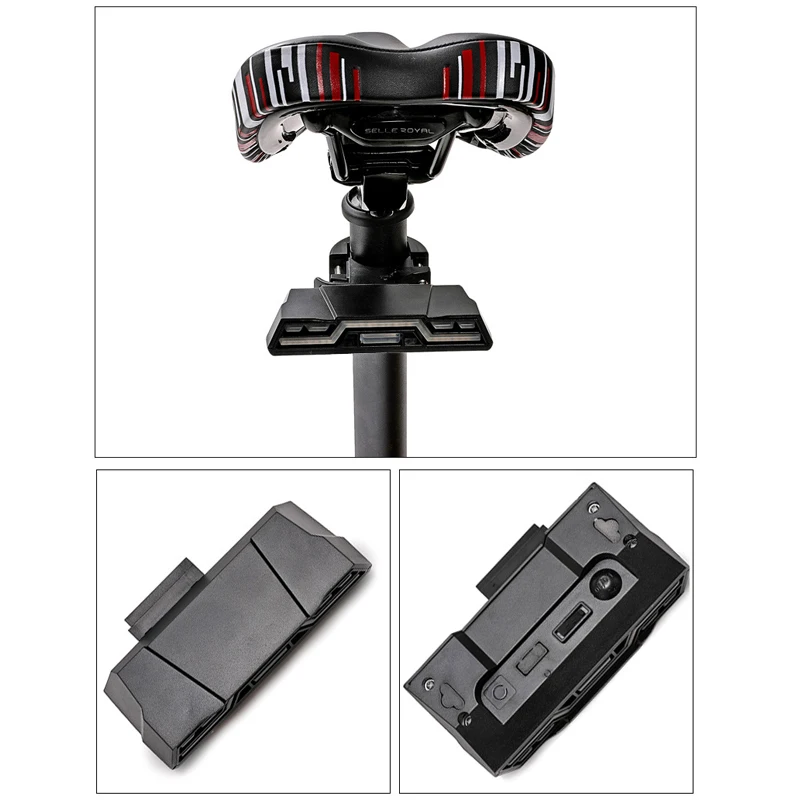 Clearance USB Bike Safety Taillight 3 Colors Bicycle Rear Lamp with Built-in 2000MAH Warning Light MTB Cycling Lantern 2