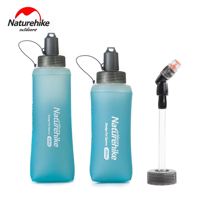 

Naturehike NH17S028-B Folding Collapsible Soft Flask Water Bottle BPA Free For Runninng Jogging Hydration Bladder Pack Vest