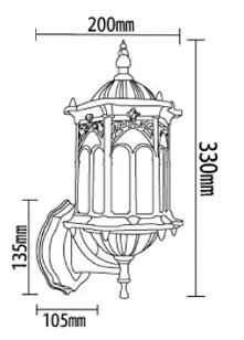 Lâmpada de Parede ao ar Porta de Entrada Europa Livre Pátio Villa Residencial Sconce Luz Luzes Varanda Wcs owl003 9 wall outdoor lamp