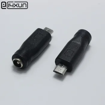 

5.5 x 2.1 mm Female to Micro USB Male 5Pin DC Power Connector Adapter for V8 Android