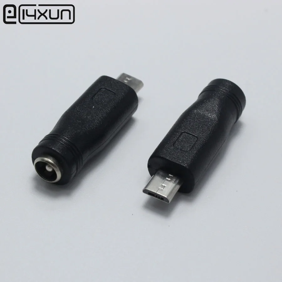 Переходник 5 5x2 1 мм (гнездо) на Micro USB (штекер) 5-контактный разъем питания