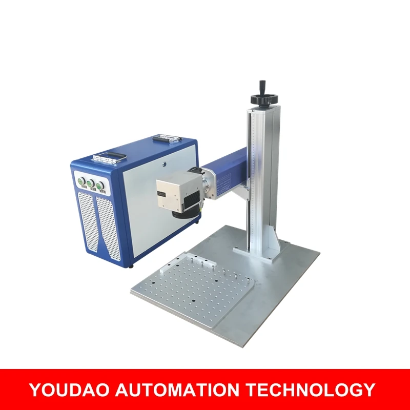

fiber laser marking machine split portable mini desktop 30w 200*200mm for nameplate ring stainless steel CE FDA cnc