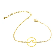 10 шт ювелирные изделия в стиле "Бохо" морской волны пляжный браслет из нержавеющей стали Серфер океана браслеты для женщин Pulseira Feminina дружеский подарок